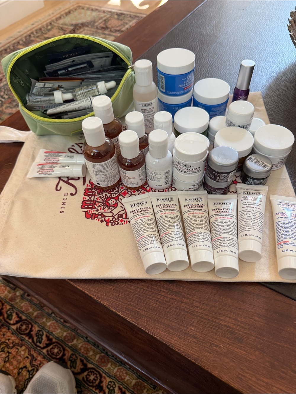 Kiehl's Skincare Assortment and Tote